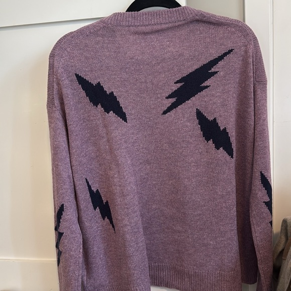 ZADIG & VOLTAIRE Markus flashlights purple and navy small NWOT - Picture 6 of 9